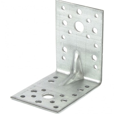 Крепежный уголок усиленный 2.5 мм, KUU 90 x 90 x 65 мм Сибртех