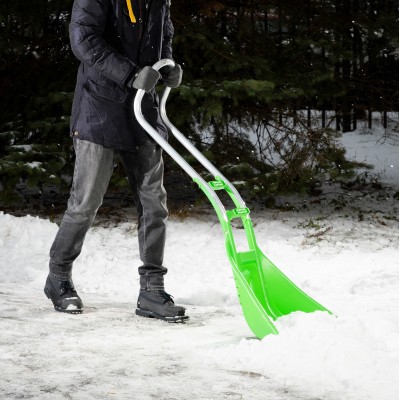 Движок для уборки снега пластиковый, 670 х 530 х 1410 мм, алюминиевая рукоятка, Сибртех Движок для уборки снега пластиковый, 670 х 530 х 1410 мм, алюминиевая рукоятка, Сибртех