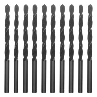 Сверло по металлу, 4.8 мм, быстрорежущая сталь, 10 шт, цилиндрический хвостовик Сибртех