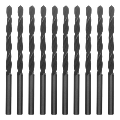 Сверло по металлу, 4.8 мм, быстрорежущая сталь, 10 шт, цилиндрический хвостовик Сибртех