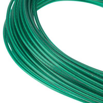 Трос металлополимерный зеленый ПР-2.5, толщина 2.5 мм, моток 20 метров Сибртех Трос металлополимерный зеленый ПР-2.5, толщина 2.5 мм, моток 20 метров Сибртех