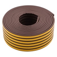 Уплотнитель резиновый, 24 м, профиль "E", коричневый Сибртех Уплотнитель резиновый, 24 м, профиль "E", коричневый Сибртех