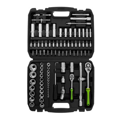 Набор инструмента, 1/2", 1/4", пластиковый кейс,94 предмета Сибртех Набор инструмента, 1/2", 1/4", пластиковый кейс,94 предмета Сибртех