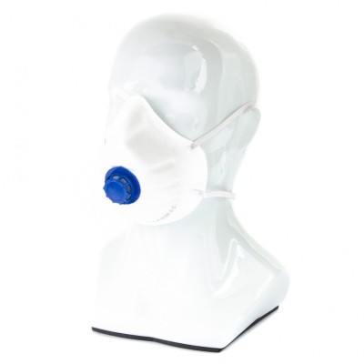 Полумаска фильтрующая (респиратор) с клапаном выдоха, FFP1, 10 шт Сибртех