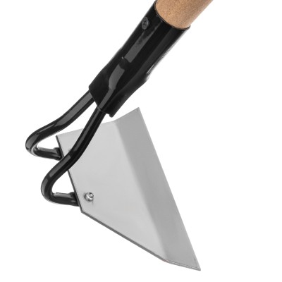 Мотыга усиленная, нержавеющая сталь, 150 х 90 х 1325 мм, деревянный черенок, Сибртех