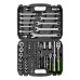 Набор инструмента, 1/2", 1/4", пластиковый кейс, 83 предмета Сибртех Набор инструмента, 1/2", 1/4", пластиковый кейс, 83 предмета Сибртех