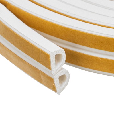 Уплотнитель, 6 м, профиль "D", белый Сибртех Уплотнитель, 6 м, профиль "D", белый Сибртех