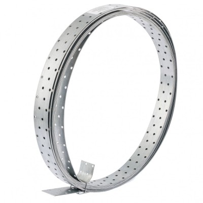 Лента перфорированная монтажная, 1.5 мм, LM 4см х 10 м, отвер. 4.5-5 мм, цинк Сибртех