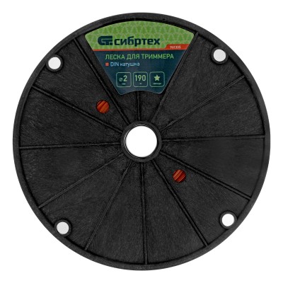 Леска для триммера звезда, на DIN катушке, 2.0 мм х 190 м, Сибртех Леска для триммера звезда, на DIN катушке, 2.0 мм х 190 м, Сибртех