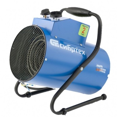 Тепловая пушка BHR 3/4.5-230 (тепловентилятор) 220 В, 3 режима, вентилятор, 3000-5000Вт, 59 град Сибртех
