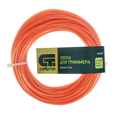 Леска для триммера квадратная, 2.0 мм х 15 м, Сибртех