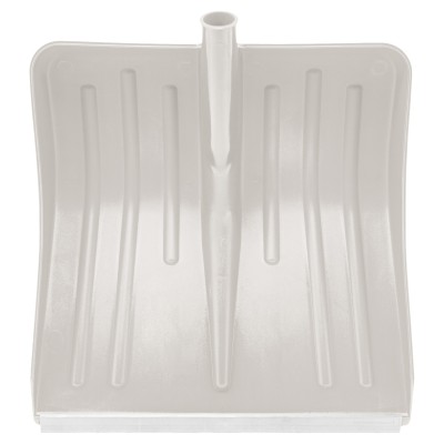 Лопата для уборки снега пластиковая, белая, 420 х 425 мм, без черенка, Сибртех