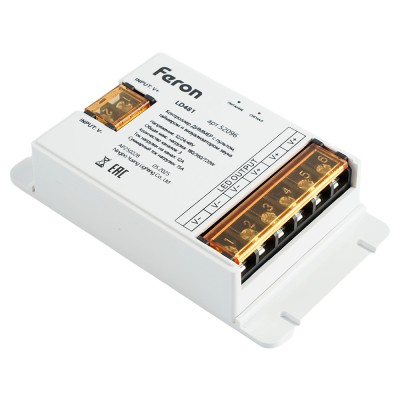 Контроллер диммер для светодиодной ленты с П/У белый, 12-24V, LD62 Артикул 52096