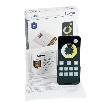 Контроллер диммер для светодиодной ленты с П/У белый, 12-24V, LD62 Артикул 52097