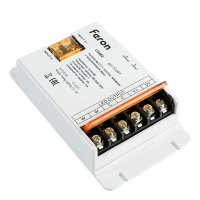 Контроллер диммер для светодиодной ленты с П/У белый, 12-24V, LD62 Артикул 52097