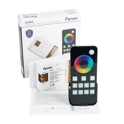 Контроллер диммер для светодиодной ленты с П/У белый, 12-24V, LD62 Артикул 52098