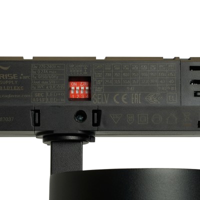 Светодиодный светильник Feron TR Reflex трековый на шинопровод 40W, 3500 Lm, 4000К, 36 градусов, черный, 3х фазный с функцией выбора мощности Артикул 52059