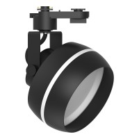 Светильник Feron AL168 трековый однофазный на шинопровод под лампу GX70, черный Артикул 48553 Светильник Feron AL168 трековый однофазный на шинопровод под лампу GX70, черный Артикул 48553