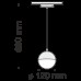 Трековый подвесной светильник Technical TR018-2-10W4K-B