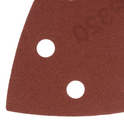Треугольник абразивный на ворc. подложке под "липучку", перф., P 320, 150х150х100 мм, 5 шт. Denzel