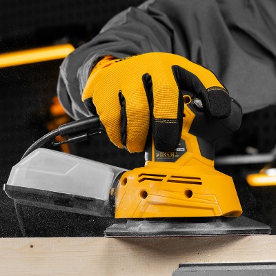 Треугольник абразивный на ворc. подложке под "липучку", перф., P 320, 150х150х100 мм, 5 шт. Denzel