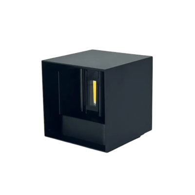 Светильник светодиодный фасадный c рассеивателем, 10 Вт, 4000K ,100*100*100 мм,алюминий, черный, IP54, серии FACADE Светильник светодиодный фасадный c рассеивателем, 10 Вт, 4000K ,100*100*100 мм,алюминий, черный, IP54, серии FACADE