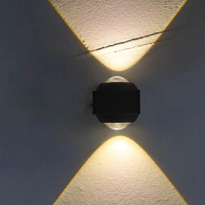 Светильник светодиодный фасадный 2W, 50*40*43мм, 4000K, алюминий, черный, IP54, серия FAСADE LED