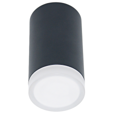 Светильник накладной с матовым рассеивателем серии Modern под лампу с цоколем GU10 , D55*Н100, IP20, алюминий, черный, МШК 4810207010544