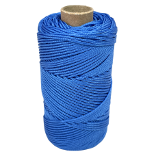 Артикул 12391, Шнур полипропиленовый плетеный д.1,5 мм, синий, бобина (100 м), МШК 4810207003089.