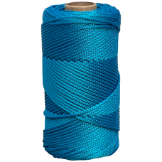 Артикул 12832, Шнур вязаный полиэфирный без сердечника д.2мм серебристо-голубой, бобина (100м), МШК 4810207009487
