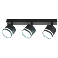 Светильник накладной поворотный спот серии Modern трехламповый 3* GX53 , алюминий, черный МШК 4810207009791