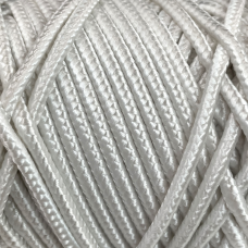 Артикул 12257, Шнур полипропиленовый плетеный 2,7 мм, белый, бобина (50 м), МШК 4810207002990.