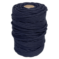 Артикул 12818, Шнур полиэфирный плетеный д.3мм, цветной синий, бобина (50м), МШК 4810207007001.