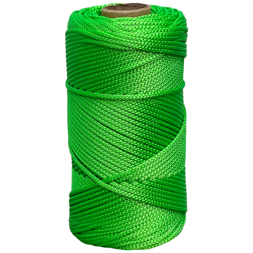 Артикул 12829, Шнур вязаный полиэфирный без сердечника д.2мм зеленый, бобина (100м), МШК 4810207009456