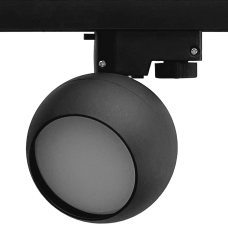 Светильник трековый однофазный под лампу GX53, 90*133 мм, алюминий, IP20,круг, черный, серии Track, МШК 4810207008534