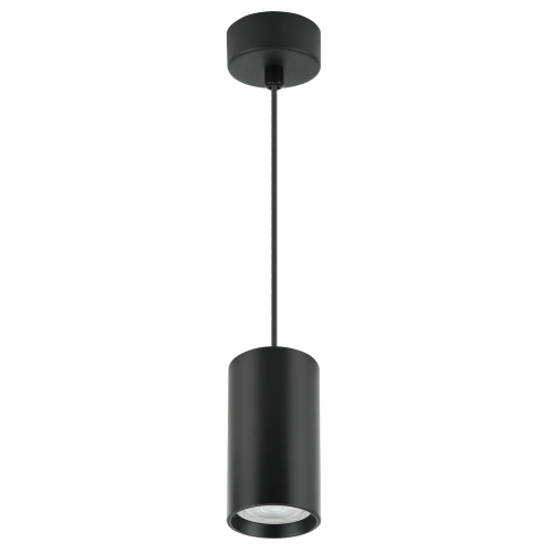 Светильник подвесной под лампу с цоколем GU10 max 35W,D55*H100 , черный, МШК 4810207006448.