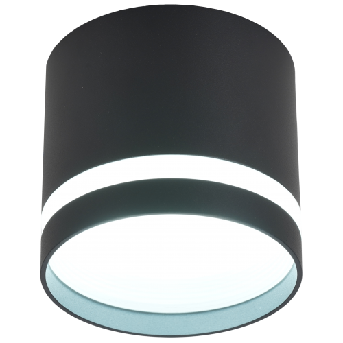Светильник накладной серии Modern с матовым кольцом под лампу с цоколем GX53 , 82*70 мм, IP20, алюминий, черный , МШК 4810207009739