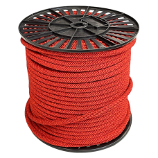 Артикул 12980, Шнур спирального плетения декоративный, красный, д.10мм, катушка (100м), МШК 4810207001474.