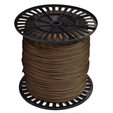 Артикул 12950, Шнур спирального плетения декоративный, коричневый, д.4мм, катушка (600м), МШК 4810207003799.