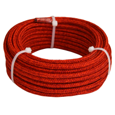 Артикул 12974, Шнур текстильный плетеный 6мм, красный (10 м), МШК 4810207003881.