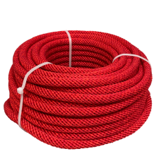 Артикул 12982, Шнур спирального плетения декоративный, красный, д.10мм (20м), МШК 4810207003942.
