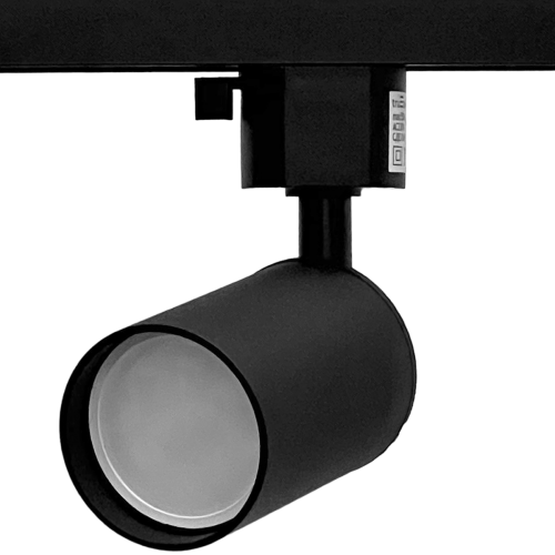 Светильник трековый однофазный под лампу GU10, 55*155 мм, алюминий, IP20,круг, черный, серии Track, МШК 4810207008497