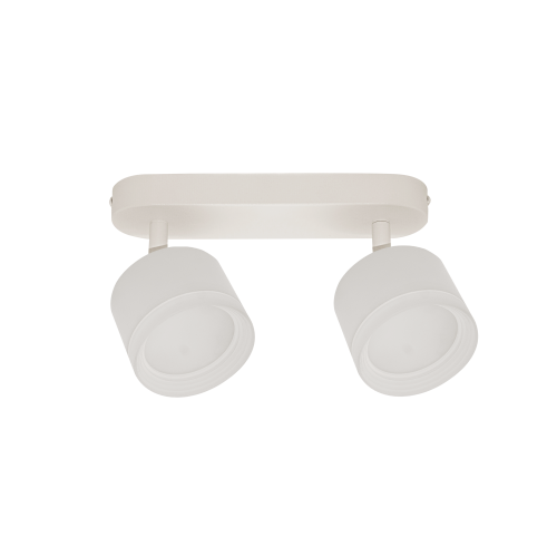 Светильник накладной двойной с матовым кольцом серии Modern поворотный спот под лампы 2* GX53 , круг , алюминий, белый, МШК 4810207010506