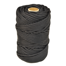 Артикул 12177 Шнур полипропиленовый плетеный 3 мм черный, бобина (50 м), МШК 4810207002891.