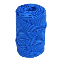 Артикул 12204, Шнур полипропиленовый плетеный 2,7 мм, синий, бобина (50 м), МШК 4810207002969.