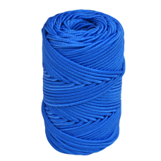 Артикул 12204, Шнур полипропиленовый плетеный 2,7 мм, синий, бобина (50 м), МШК 4810207002969.