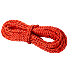 Артикул 12235 Веревка полипропиленовая, крученая 8,0 мм, оранжевая (15 м), МШК 4810207002402.