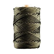 Артикул 12211, Шнур полиамидный плетеный д.2,7 мм, хаки, бобина (50 м), МШК 4810207004734.