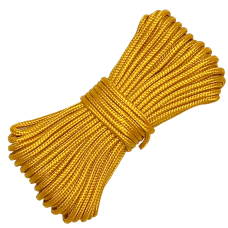 Артикул 12751, Шнур полиамидный паракорд д.4мм с сердечником (9 нитей), золотой, моток (5м), МШК 4810207012227