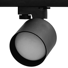 Светильник трековый однофазный под лампу GX53, 83*150 мм, алюминий, IP20,круг, черный, серии Track, МШК 4810207008589